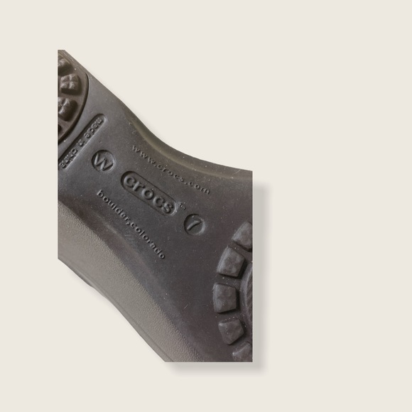 Crocs Francis Sz 7 Mary Jane Mules Slip ons Blk - Picture 7 of 7